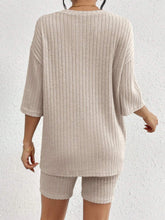 Load image into Gallery viewer, Set- BBPro Ribbed Round Neck Shorts Set