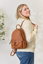 Load image into Gallery viewer, Bag - SHOMICO PU Leather Woven Backpack - Medium