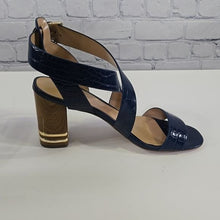 Load image into Gallery viewer, Tommy Hilfiger Size 8.5M Blue Sadah Block Heel Sandals