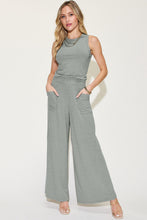 Load image into Gallery viewer, Sets -Basic Bae Ribbed Tank and Wide Leg Pants Set