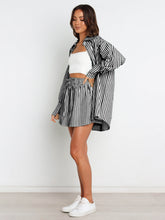 Load image into Gallery viewer, Sets - BBPro Collection Pinstriped Shorts Set