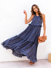 Load image into Gallery viewer, Dress - BBPro Ruffled Tiered Maxi Dress with Pockets