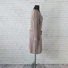 Load image into Gallery viewer, New York & Company Size M Belted Sweater Dress