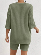 Load image into Gallery viewer, Set- BBPro Ribbed Round Neck Shorts Set
