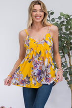 Load image into Gallery viewer, Top - Celeste Floral V-Neck Cami
