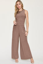 Load image into Gallery viewer, Sets -Basic Bae Ribbed Tank and Wide Leg Pants Set