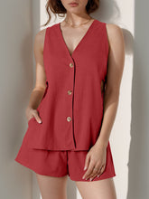 Load image into Gallery viewer, Sets - BBPro Sleeveless Button Down and Shorts Set