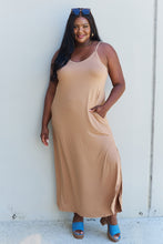 Load image into Gallery viewer, Dress - Ninexis Good Energy Side Slit Maxi Dress - Camel