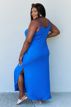 Load image into Gallery viewer, Dress - Ninexis Good Energy Side Slit Maxi Dress - Royal Blue