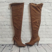 Load image into Gallery viewer, Aldo Size 9 Asteille Over-the-Knee Suede Boots - Cognac