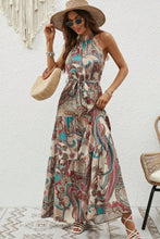 Load image into Gallery viewer, Dress - Tied Floral Sleeveless Dress

