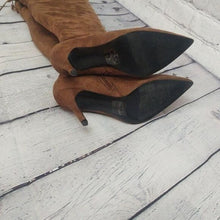 Load image into Gallery viewer, Aldo Size 9 Asteille Over-the-Knee Suede Boots - Cognac