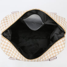 Load image into Gallery viewer, Bags - Houndstooth Canvas Travel Bag