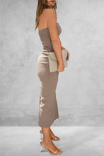 Load image into Gallery viewer, Dress - BBPro Slit Tube Midi Dress - 10 Color Options