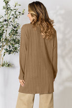 Load image into Gallery viewer, Top - Basic Bae Ribbed Open Front Cardigan with Pockets - 5 Color Options
