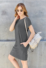 Load image into Gallery viewer, Dress - Basic Bae T-Shirt Dress with Pockets