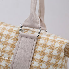 Load image into Gallery viewer, Bags - Houndstooth Canvas Travel Bag