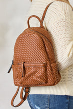 Load image into Gallery viewer, Bag - SHOMICO PU Leather Woven Backpack - Medium