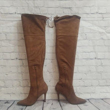 Load image into Gallery viewer, Aldo Size 9 Asteille Over-the-Knee Suede Boots - Cognac
