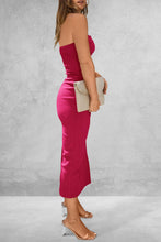 Load image into Gallery viewer, Dress - BBPro Slit Tube Midi Dress - 4 Color Options