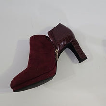 Load image into Gallery viewer, Xappeal Ayla Burgundy Bootie Size 10