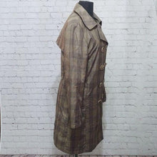 Load image into Gallery viewer, Weatherproof Size Medium Fully Lined Plaid Trench