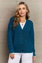 Load image into Gallery viewer, Top - Button Down Cardigan in Teal