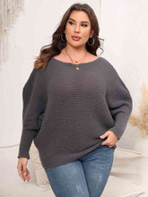 Load image into Gallery viewer, Top - Boat Neck Batwing Sleeve Sweater - 4 Color Options