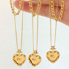 Load image into Gallery viewer, Jewelry - Heart Shape Double-Layered Stainless Steel Necklace