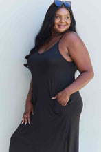 Load image into Gallery viewer, Dress - Ninexis Good Energy Side Slit Maxi Dress - Black