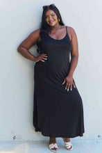 Load image into Gallery viewer, Dress - Ninexis Good Energy Side Slit Maxi Dress - Black