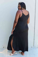 Load image into Gallery viewer, Dress - Ninexis Good Energy Side Slit Maxi Dress - Black
