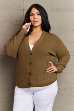Load image into Gallery viewer, Top - Button Down Cardigan in Olive