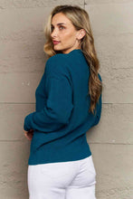 Load image into Gallery viewer, Top - Button Down Cardigan in Teal