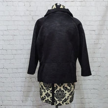 Load image into Gallery viewer, Ann Taylor Size 12 Black Athleisure 1/4 Sleeve Jacket