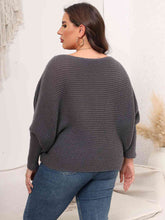 Load image into Gallery viewer, Top - Boat Neck Batwing Sleeve Sweater - 4 Color Options