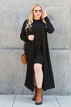 Load image into Gallery viewer, Top - Open Front Long Sleeve Maxi Cardigan - 5 Color Options
