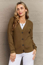 Load image into Gallery viewer, Top - Button Down Cardigan in Olive