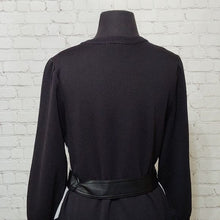 Load image into Gallery viewer, New York and Company Size Large Belted Argyle Tunic Sweater