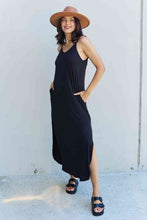 Load image into Gallery viewer, Dress - Ninexis Good Energy Side Slit Maxi Dress - Black