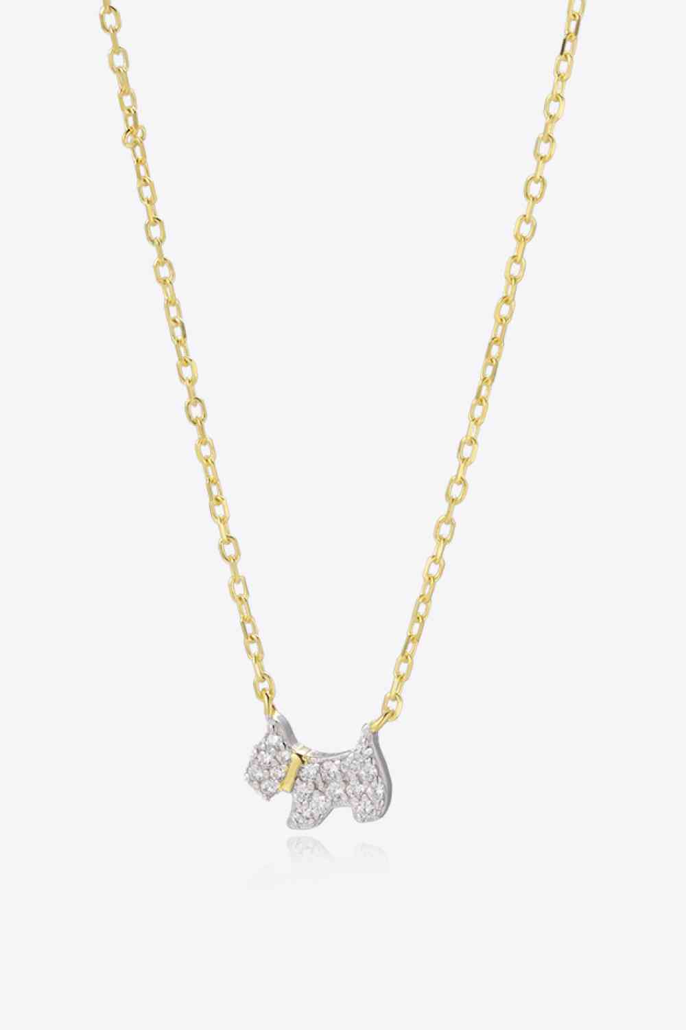 Jewelry - Puppy Zircon 925 Sterling Silver Necklace