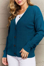 Load image into Gallery viewer, Top - Button Down Cardigan in Teal