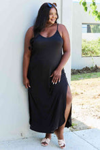 Load image into Gallery viewer, Dress - Ninexis Good Energy Side Slit Maxi Dress - Black