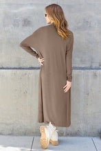 Load image into Gallery viewer, Top - Open Front Long Sleeve Maxi Cardigan - 5 Color Options