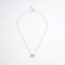 Load image into Gallery viewer, Jewelry - Sterling Silver Inlaid Zircon Heart Necklace