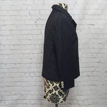 Load image into Gallery viewer, Giorgio Sant' Angelo Size 8 Black Linen Blazer