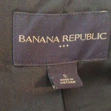 Load image into Gallery viewer, Banana Republic Black and White Herringbone Tweed Coat