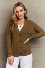 Load image into Gallery viewer, Top - Button Down Cardigan in Olive