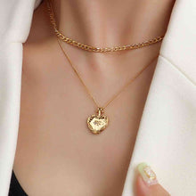 Load image into Gallery viewer, Jewelry - Heart Shape Double-Layered Stainless Steel Necklace