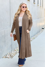 Load image into Gallery viewer, Top - Open Front Long Sleeve Maxi Cardigan - 5 Color Options